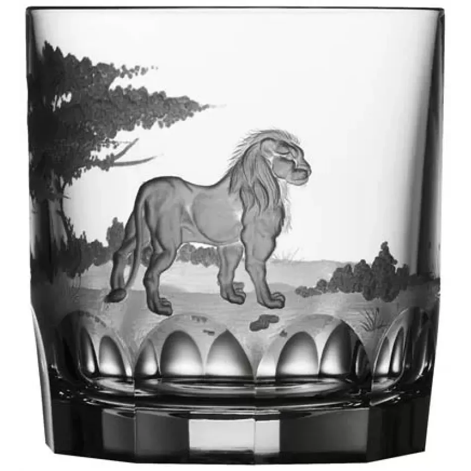 Safari Lion Clear Double Old Fashioned