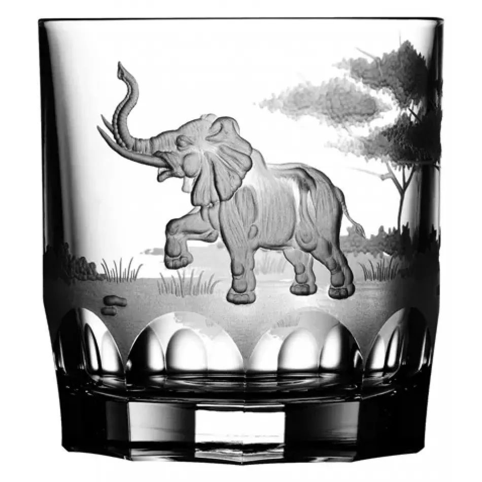 Safari Elephant Clear Double Old Fashioned