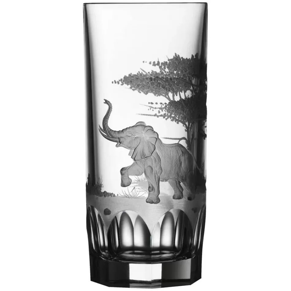 Safari Elephant Clear Highball Tumbler