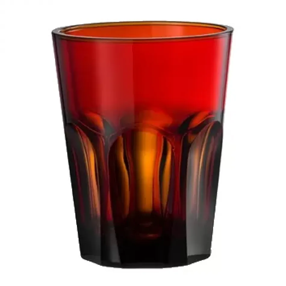 Double Face Tumbler Scarlet H 4" x Diam 3.5", 13 oz