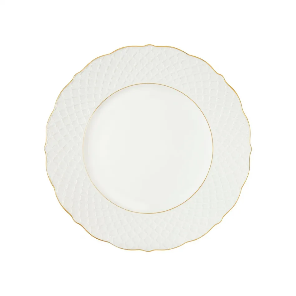 Empire White With Gold Dinner Plate