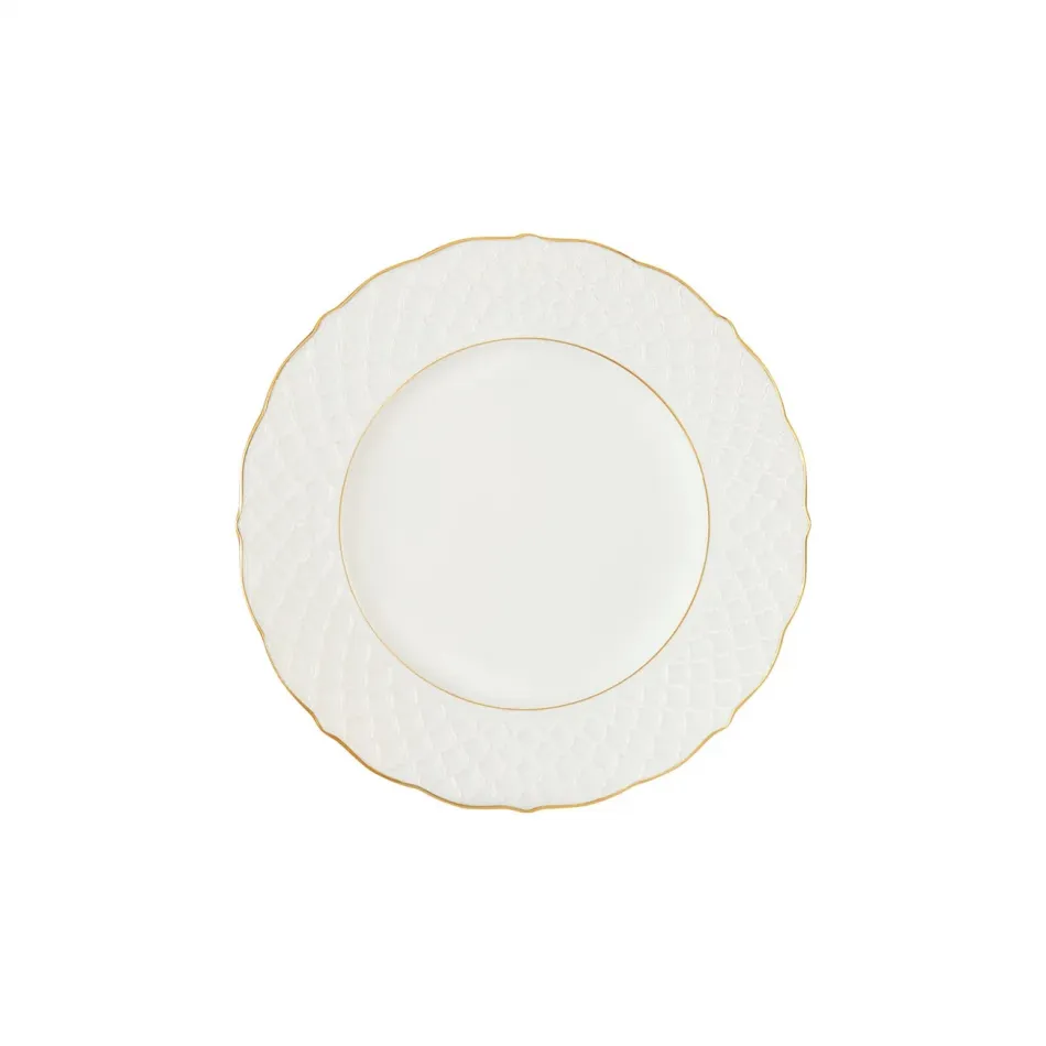 Empire White With Gold Dessert Plate