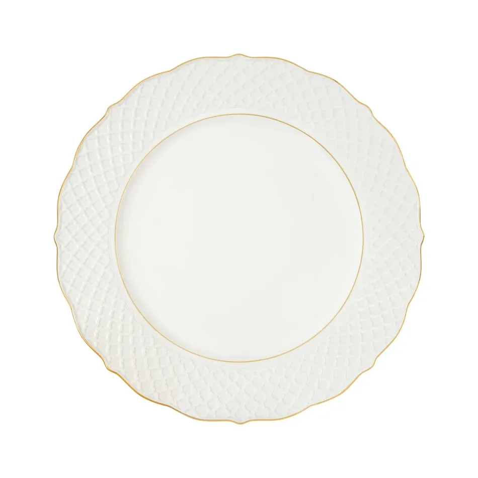 Empire White With Gold Service Plate