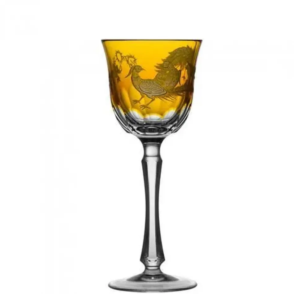 Aves Amber Red Wine Glass