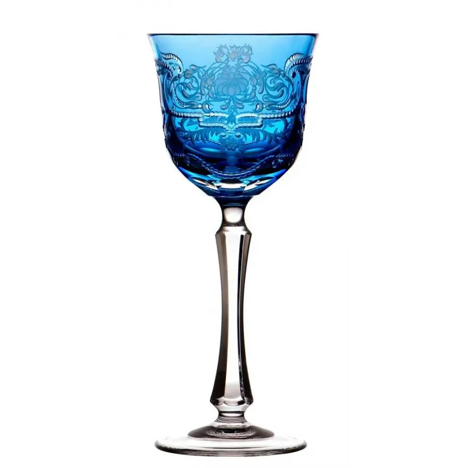 Heritage Sky Blue Red Wine Glass