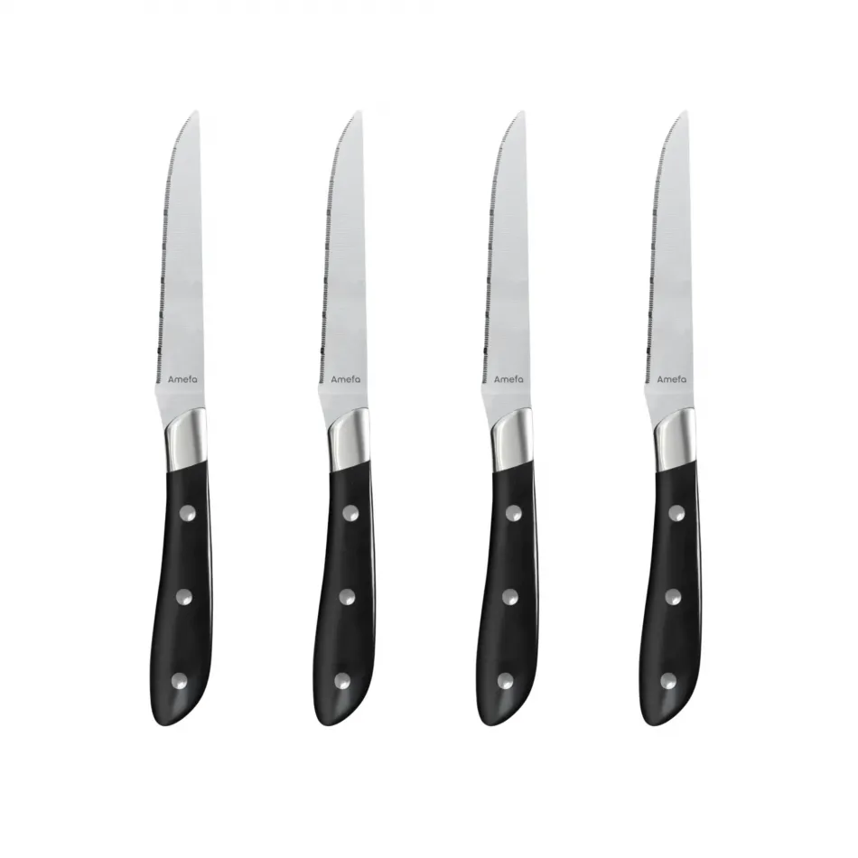 Achille ABS Black Steak Knives Set of 4
