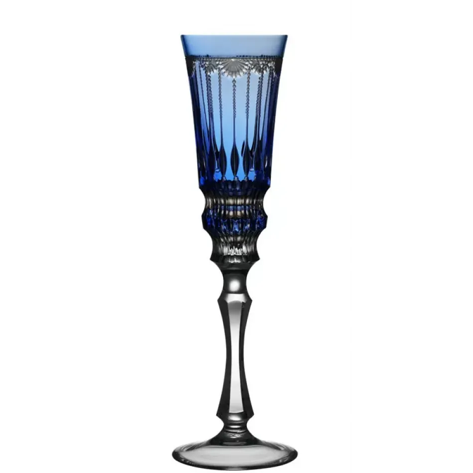 Venice Sky Blue Champagne Flute