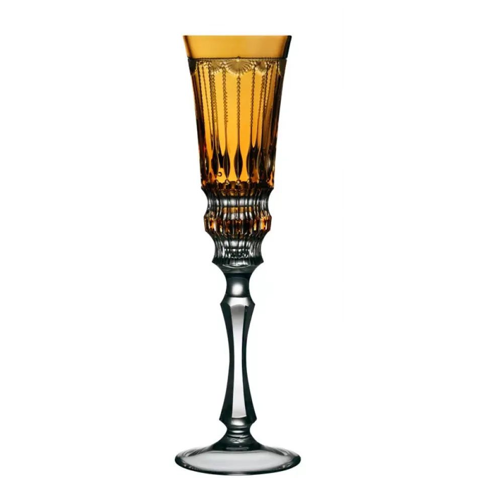 Venice Amber Champagne Flute