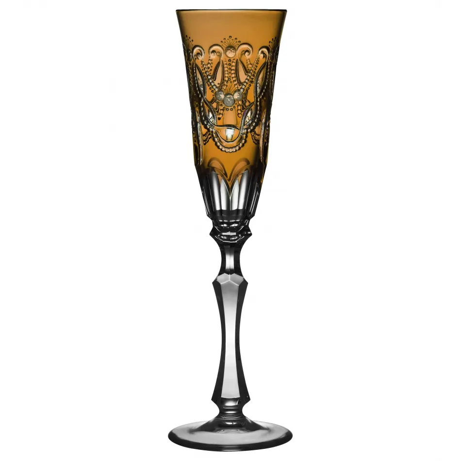 Saint Tropez Amber Champagne Flute