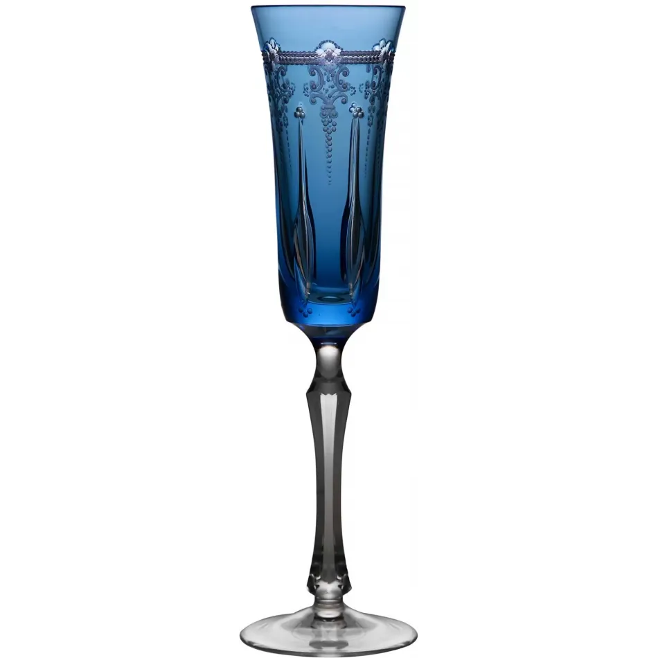 Lisbon Sky Blue Champagne Flute H