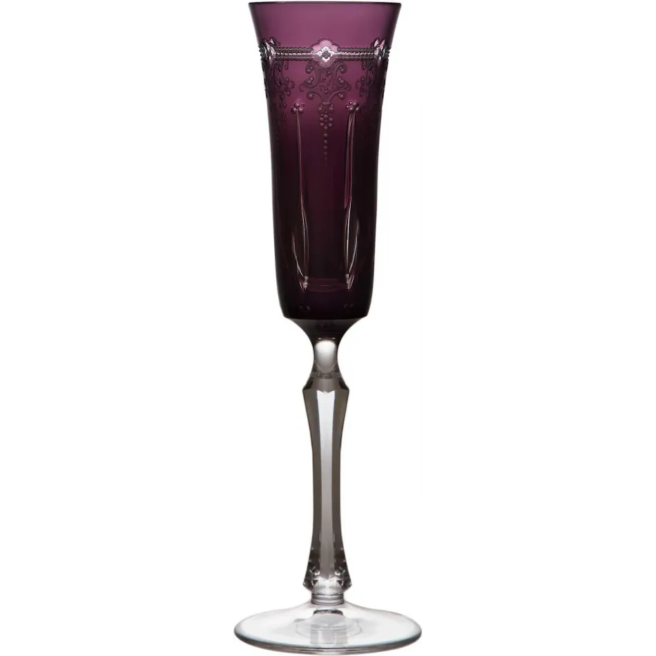 Lisbon Amethyst Champagne Flute H