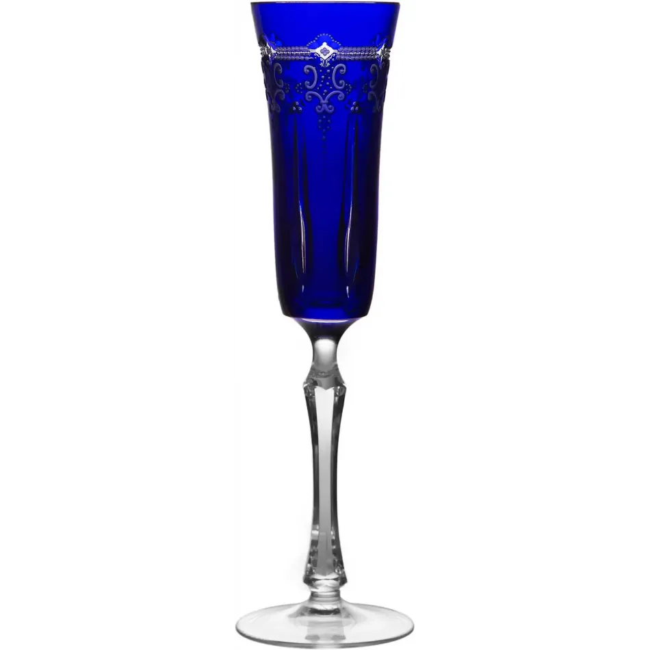 Lisbon Cobalt Blue Champagne Flute H