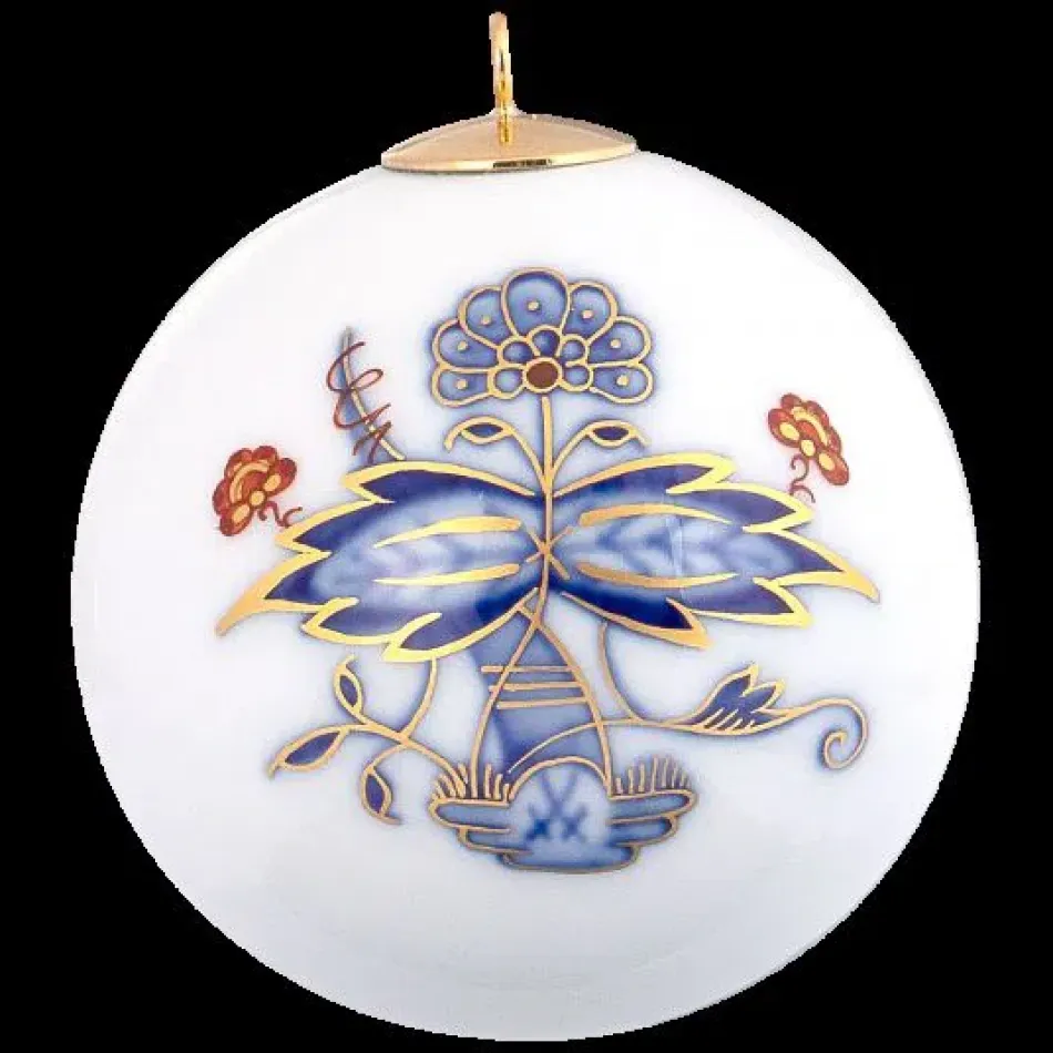 Tree Ornament Noble Blue Christmas Bauble Round 5 Cm