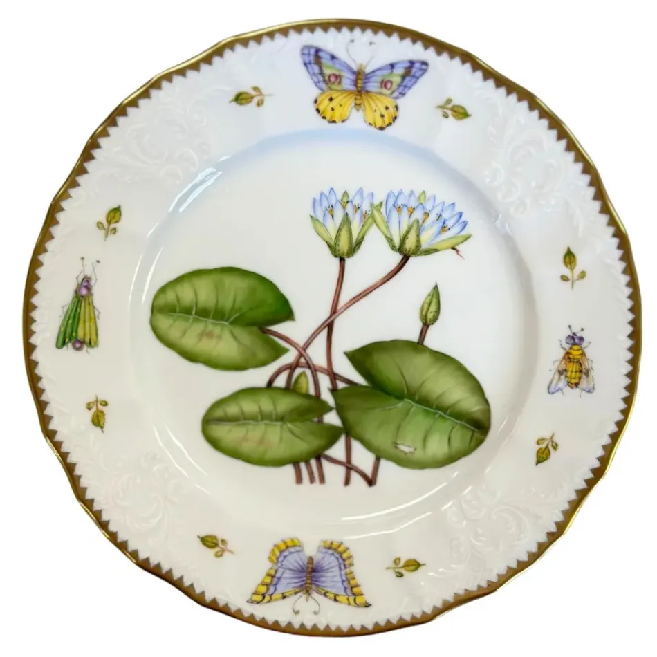 Waterlily Salad Plate With Border