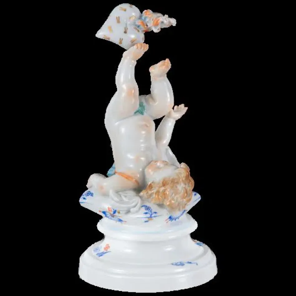 Cupid Noble Blue Figurine