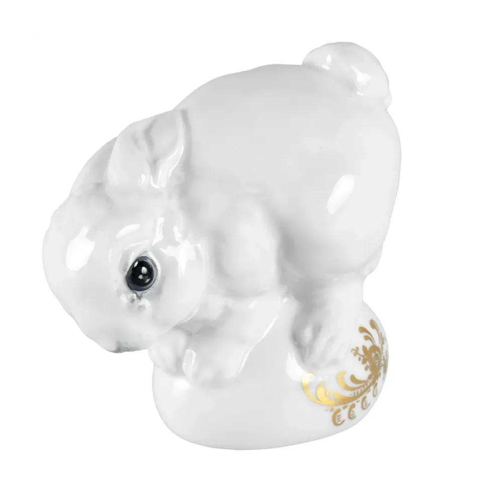 Figurines Bunny Benno With Gold Ornaments