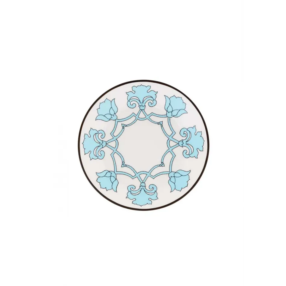 Jaipur Aqua Dessert Plate Aqua 8.25 in Rd