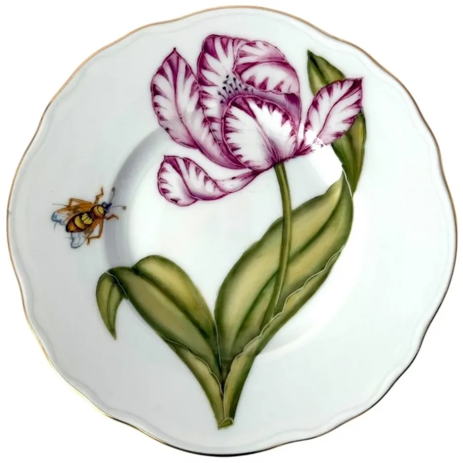Rhapsody Of Colors Purple Tulip Bread And Butter Plate