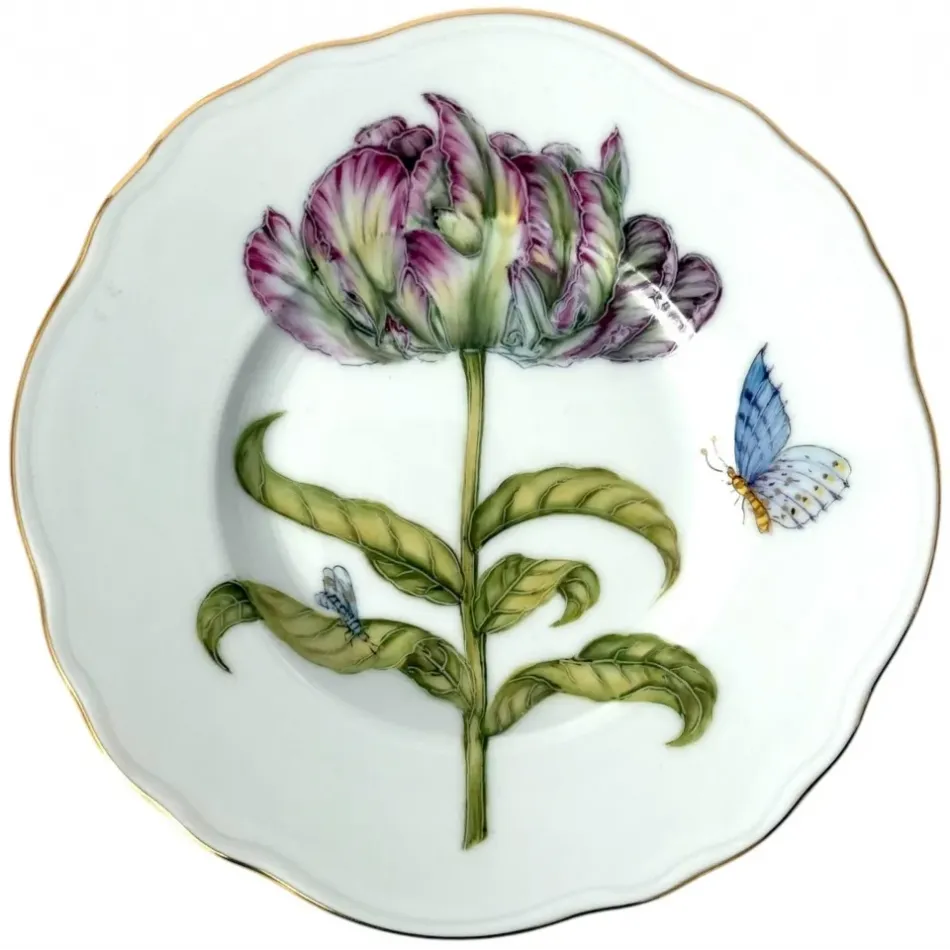 Rhapsody Of Colors Parrot Tulip Bread And Butter Plate