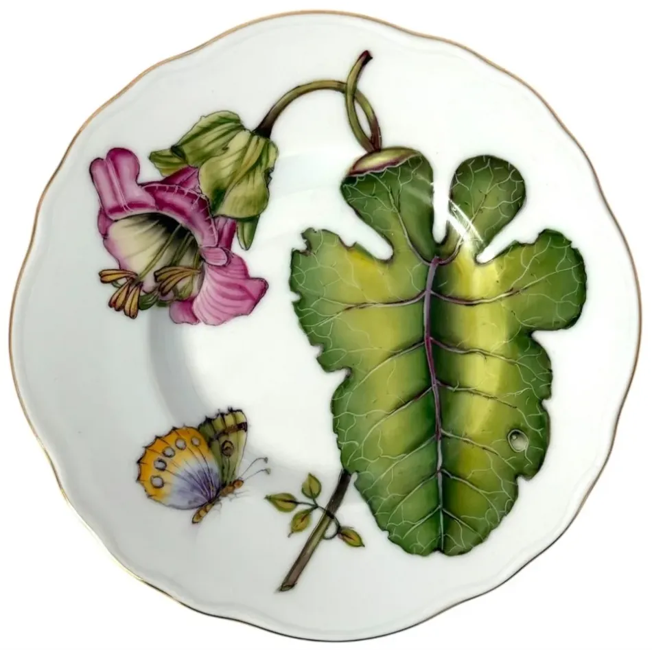 Rhapsody Of Colors Pink Flower Bread And Butter Plate