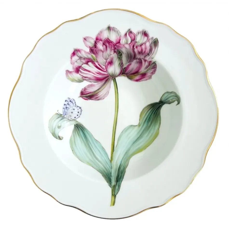 Botanical Treasures Rimmed Soup Bowl 9.2" D