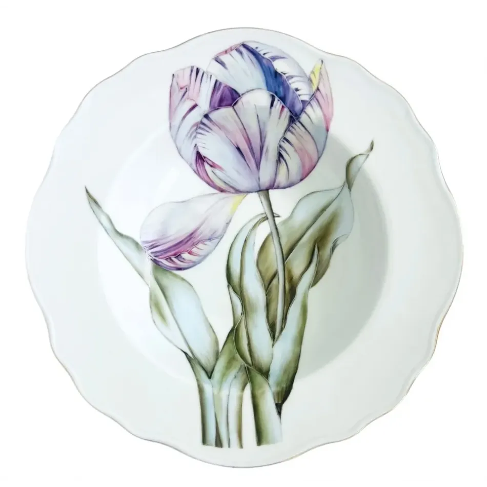 Botanical Treasures Rimmed Soup Bowl 9.2" D