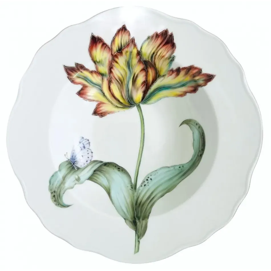 Botanical Treasures Rimmed Soup Bowl 9.2" D