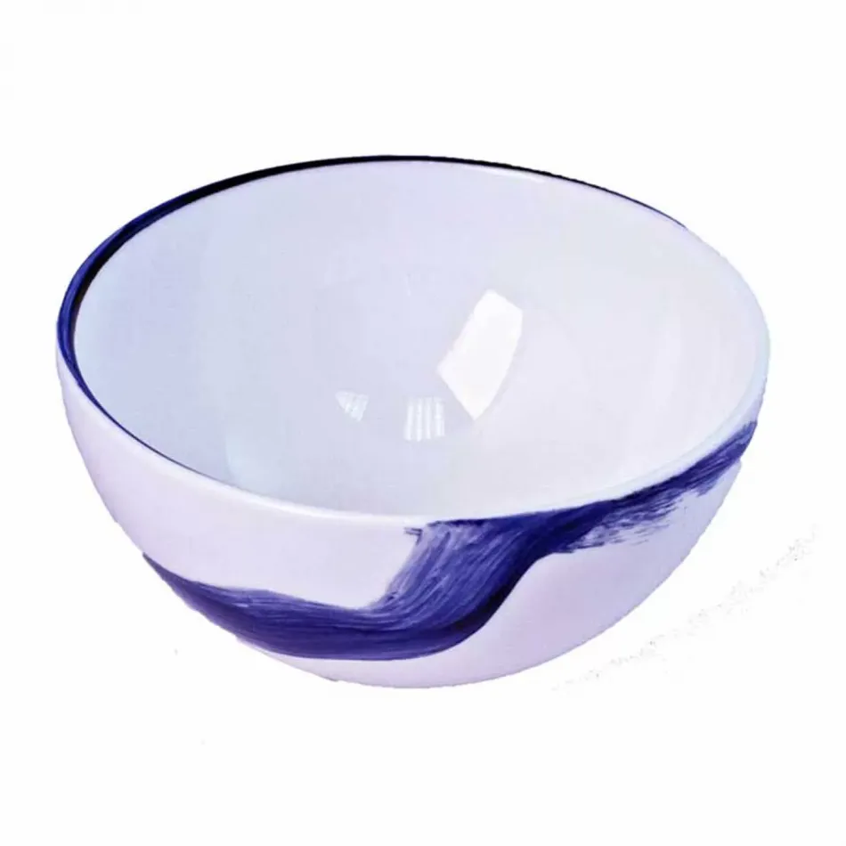 Brushstroke Blue * Deep Bowl (14.5 cm/5.5 in & 57 cl/20oz)