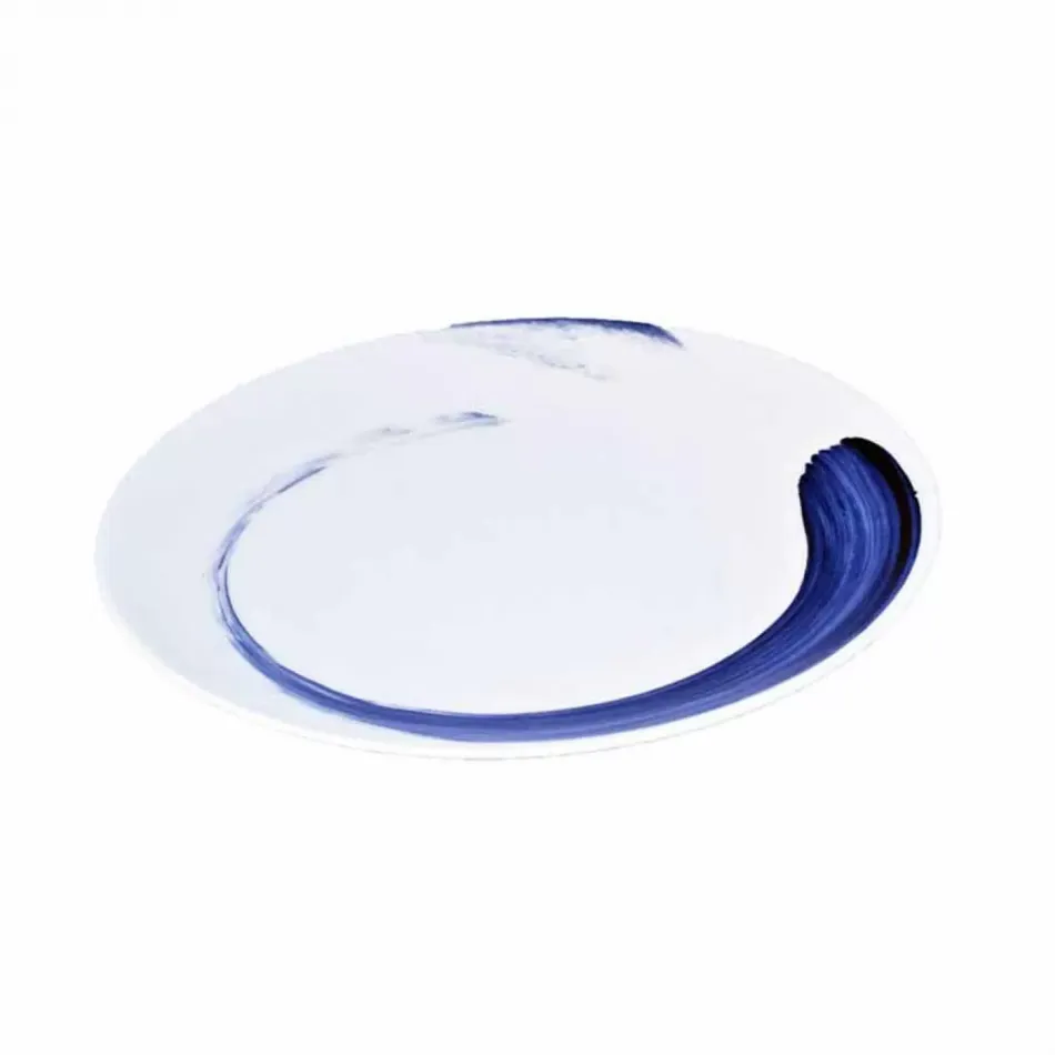 Brushstroke Blue * Coupe Plate (21 cm/8 in)