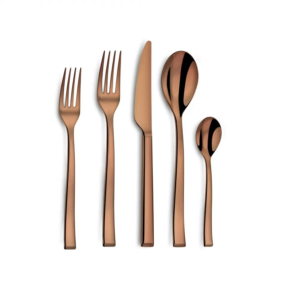 Side Copper PVD 5 Pc Place Setting