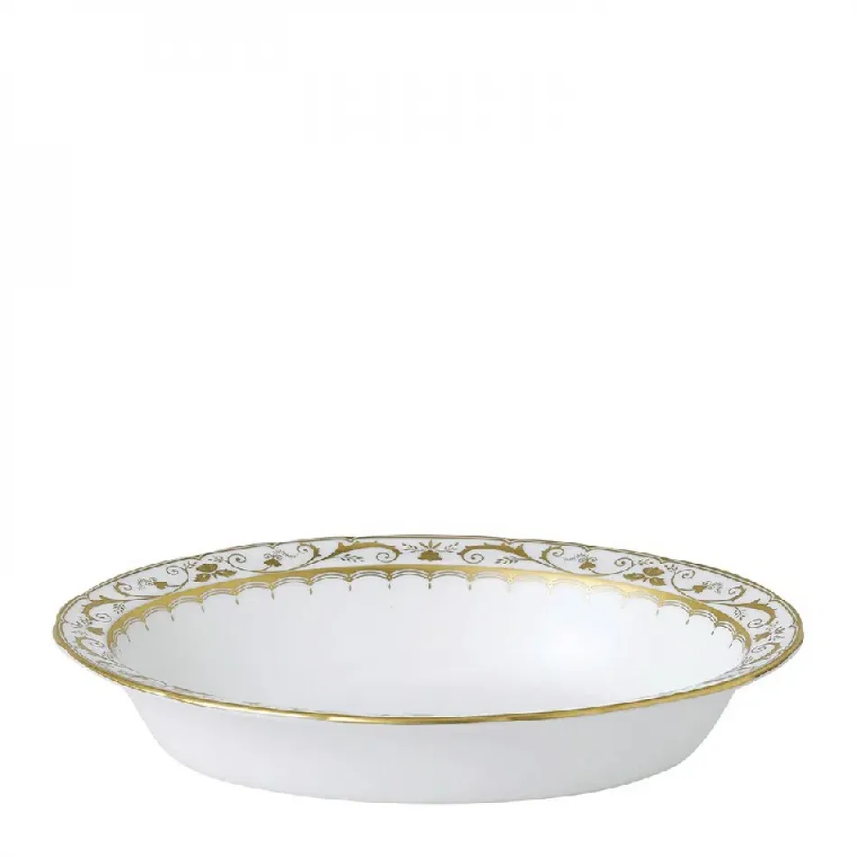 Darley Abbey White Open Vegetable Dish (24.5 cm/9.5 in)