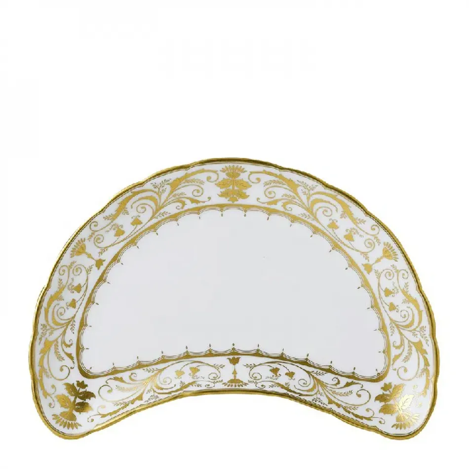 Darley Abbey White Salad Plate (Crescent) (22.5 cm/8.5 in)