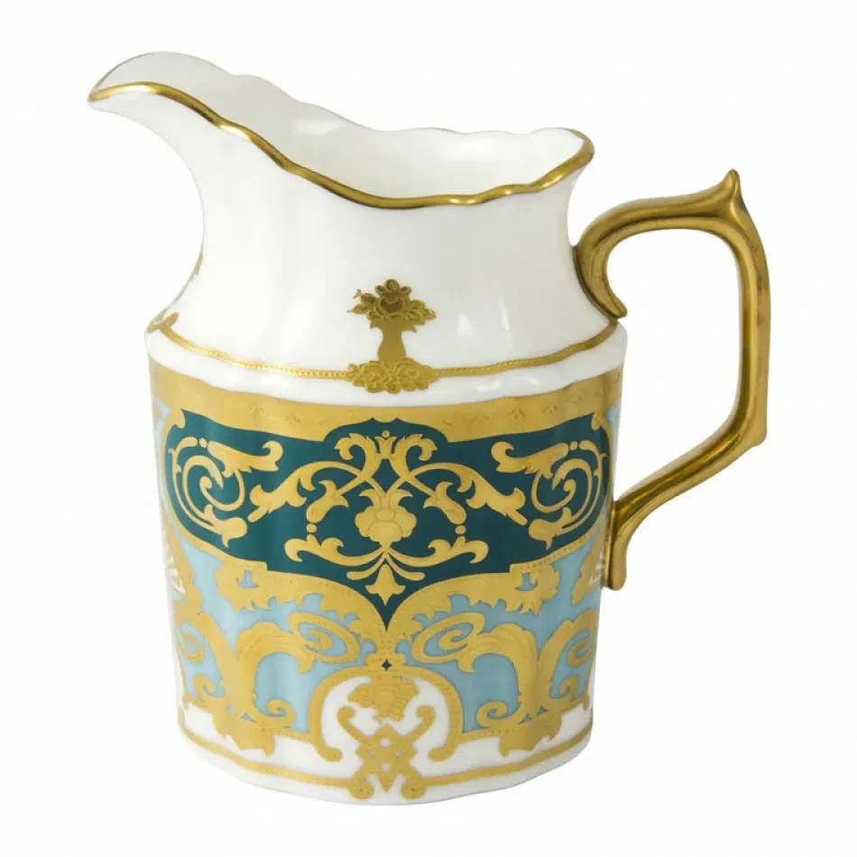 Heritage Forest Green & Turquoise Cream Jug L/S (28.5 cl/10oz) (Special Order)