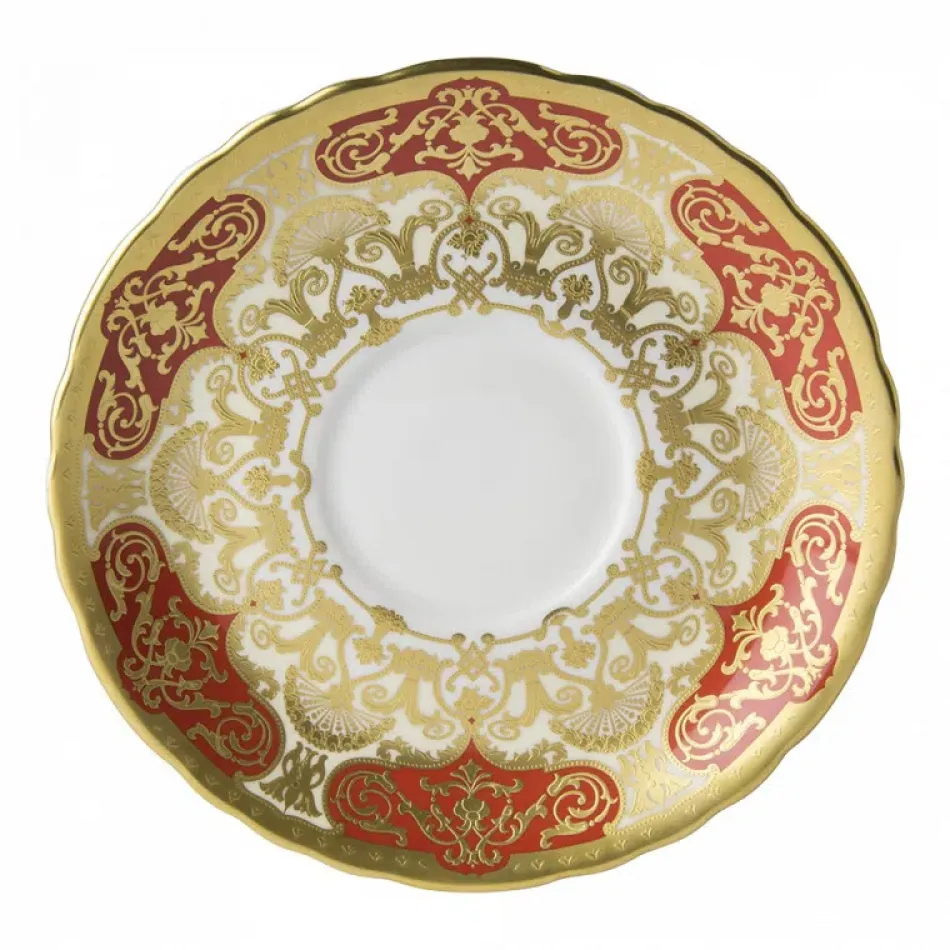 Heritage Red & Cream Cream Soup Saucer (16 cm/6 in) (Special Order)