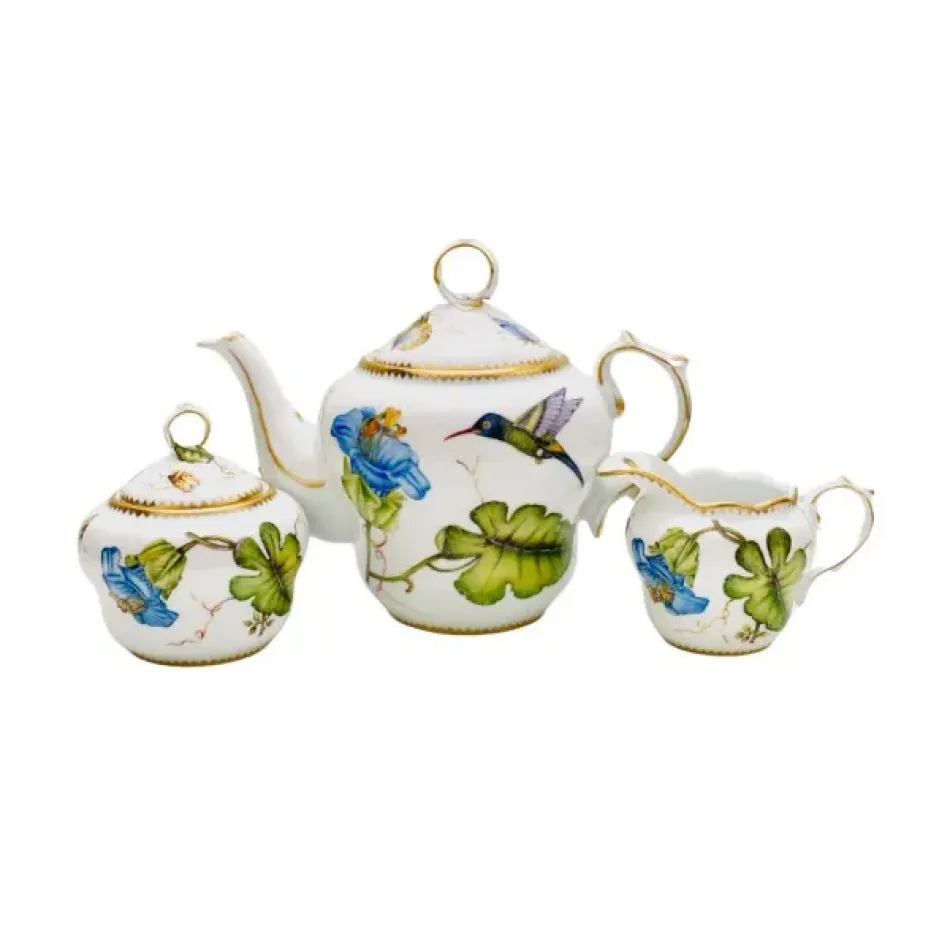 Hummingbird Tea Set 5" H 32 Oz.
