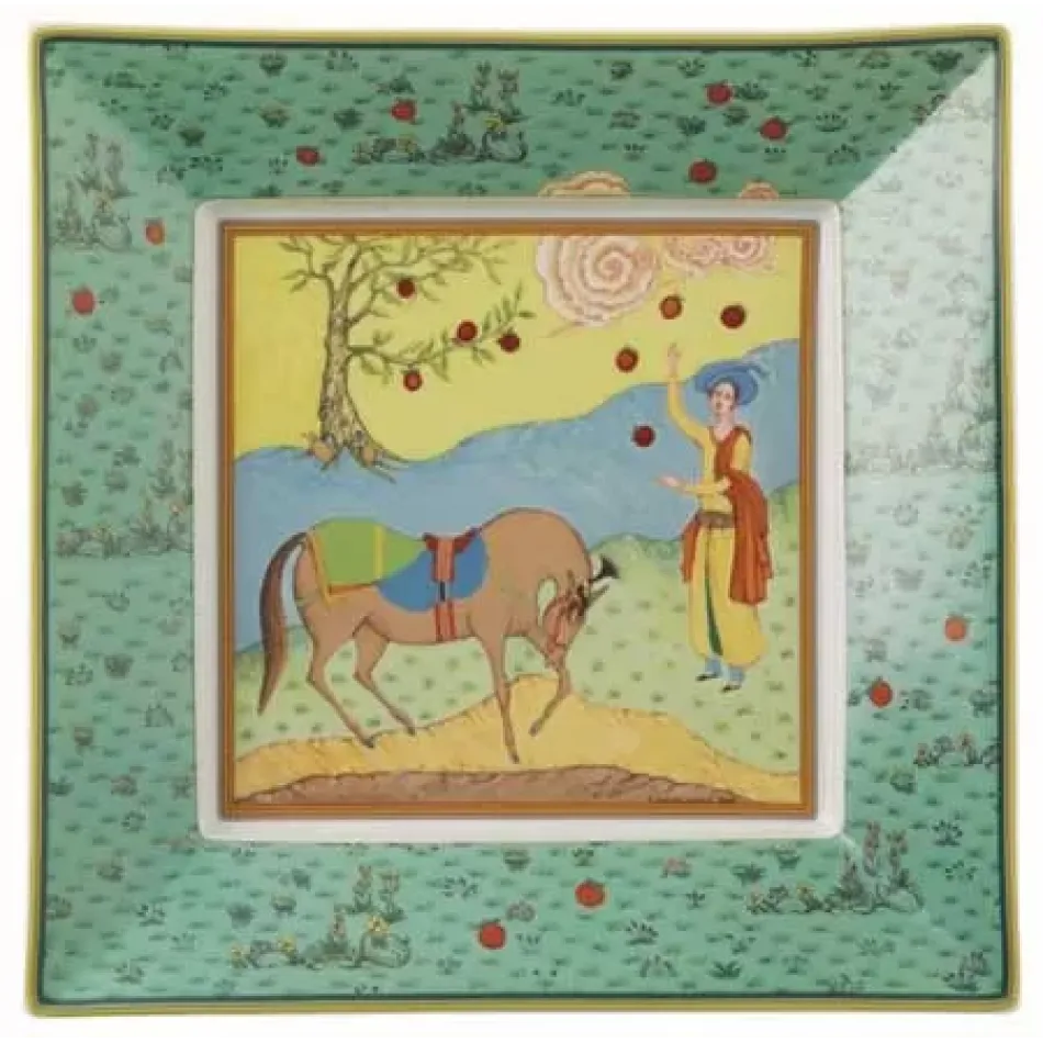 Legendes Persanes Vert N°1 Square Trinket Tray 11.02 X 11.02 in Gift Box