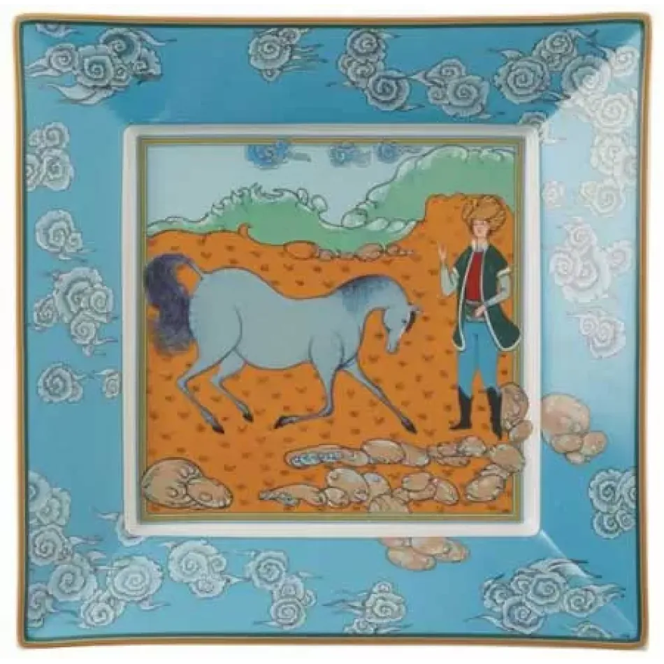 Legendes Persanes Bleu N°4 Square Trinket Tray 11.02 X 11.02 in Gift Box