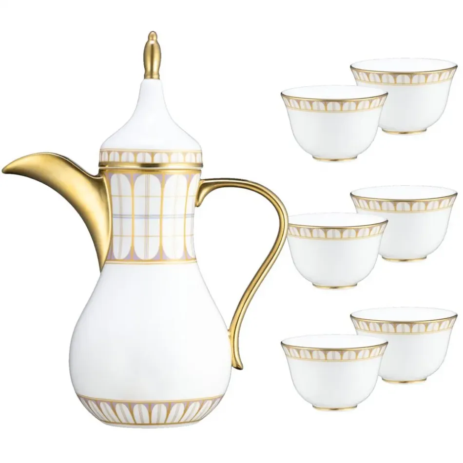 Royal Atelier (LVCC) Arabian Coffee Set (1 Pot/6 Arabic Cups) (Boxed) (Special Order)