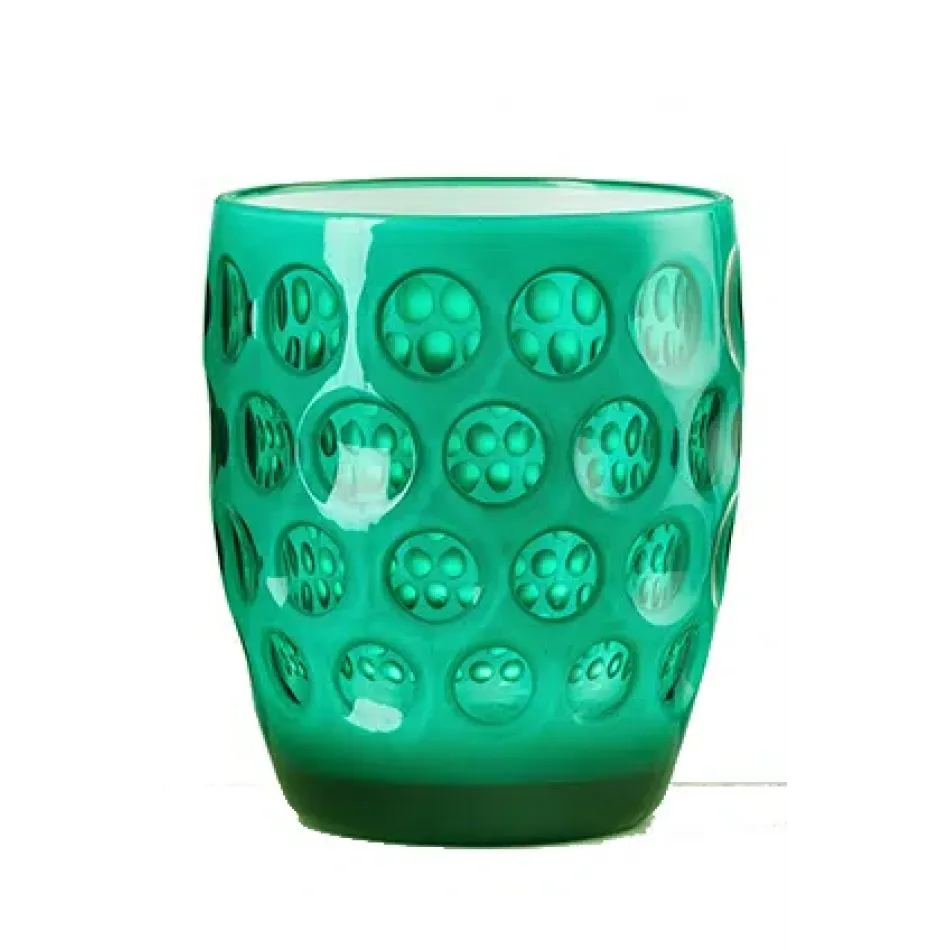 Lente Tumbler Green/White H 4.25" x Diam 3.5", 15 oz