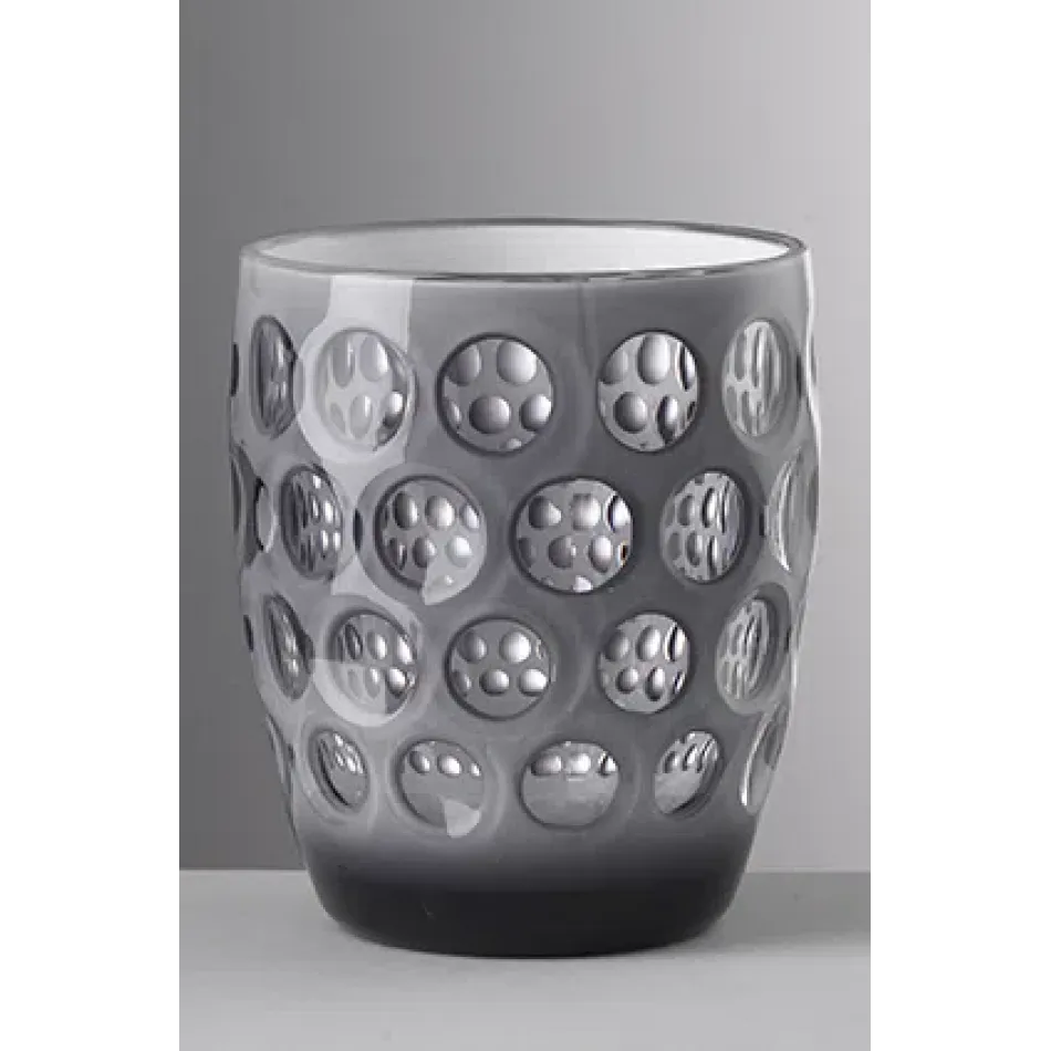 Lente Tumbler Grey/White H 4.25" x Diam 3.5", 15 oz
