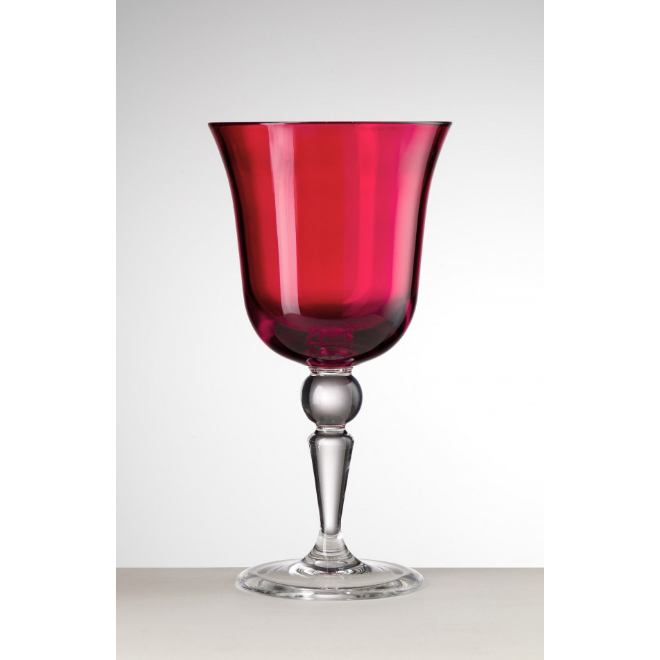 Saint Moritz Wine Red H 7" x Diam 3.5", 8 oz