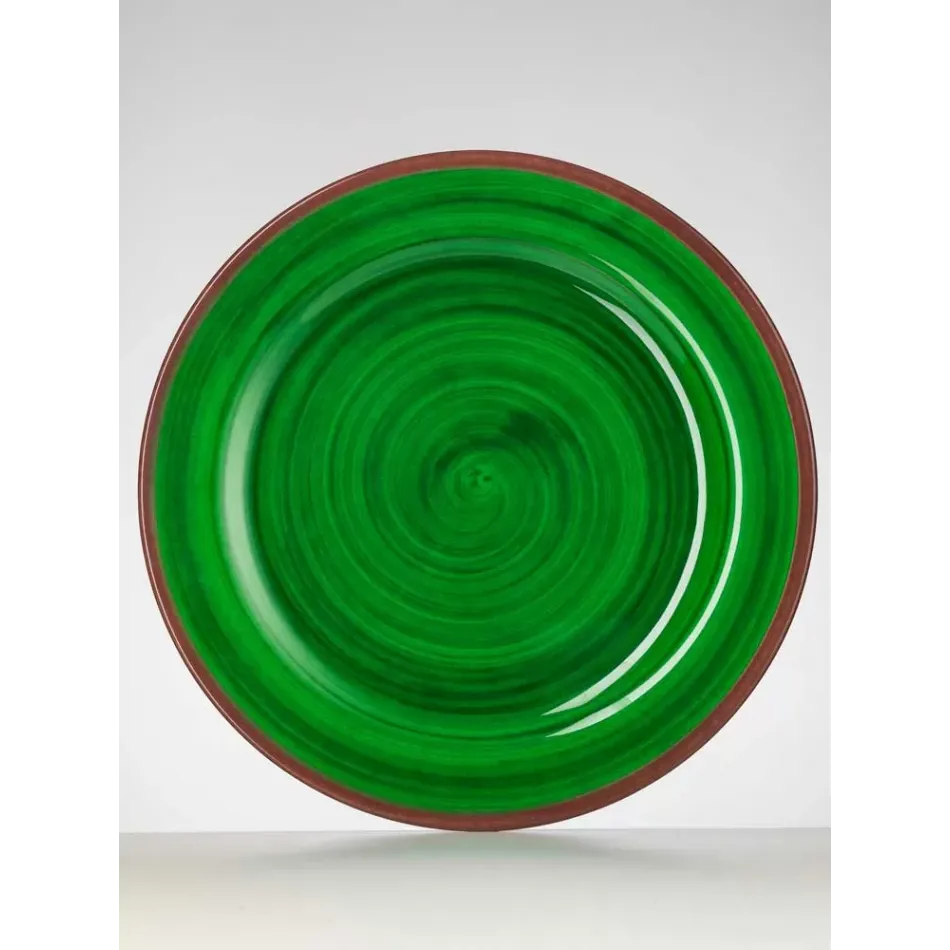 St. Tropez Green Tray 15.75" Rd