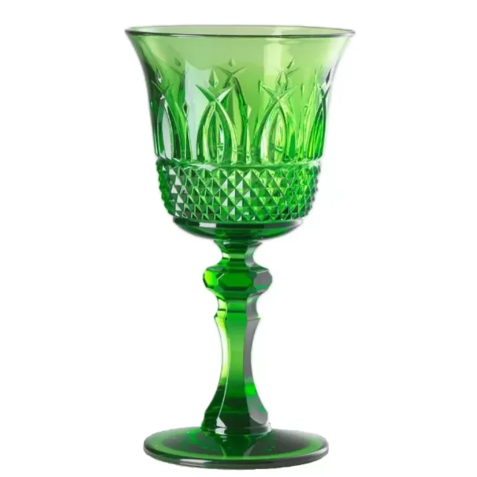 Italia Wine Green H 7" x Diam 3.7", 6 oz