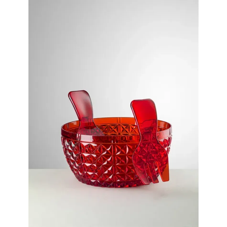 Churchill Salad Bowl Red H 5" x Diam 10", 85 oz