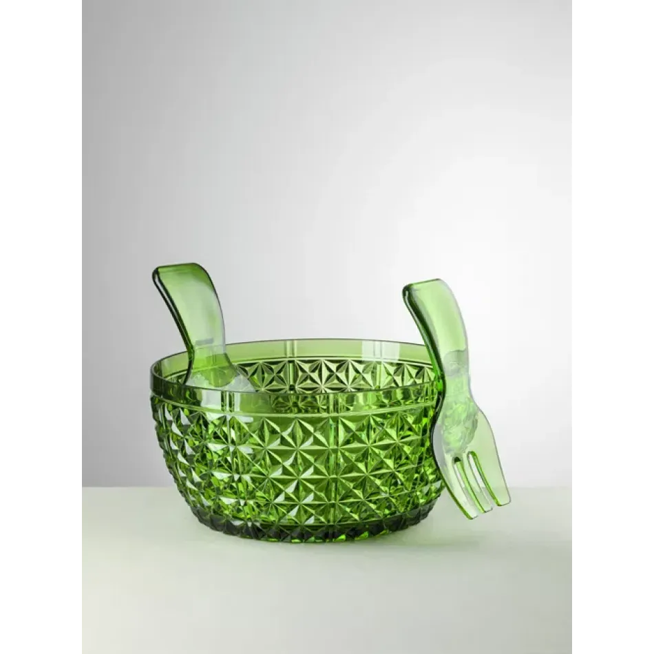 Churchill Salad Bowl Green H 5" x Diam 10", 85 oz