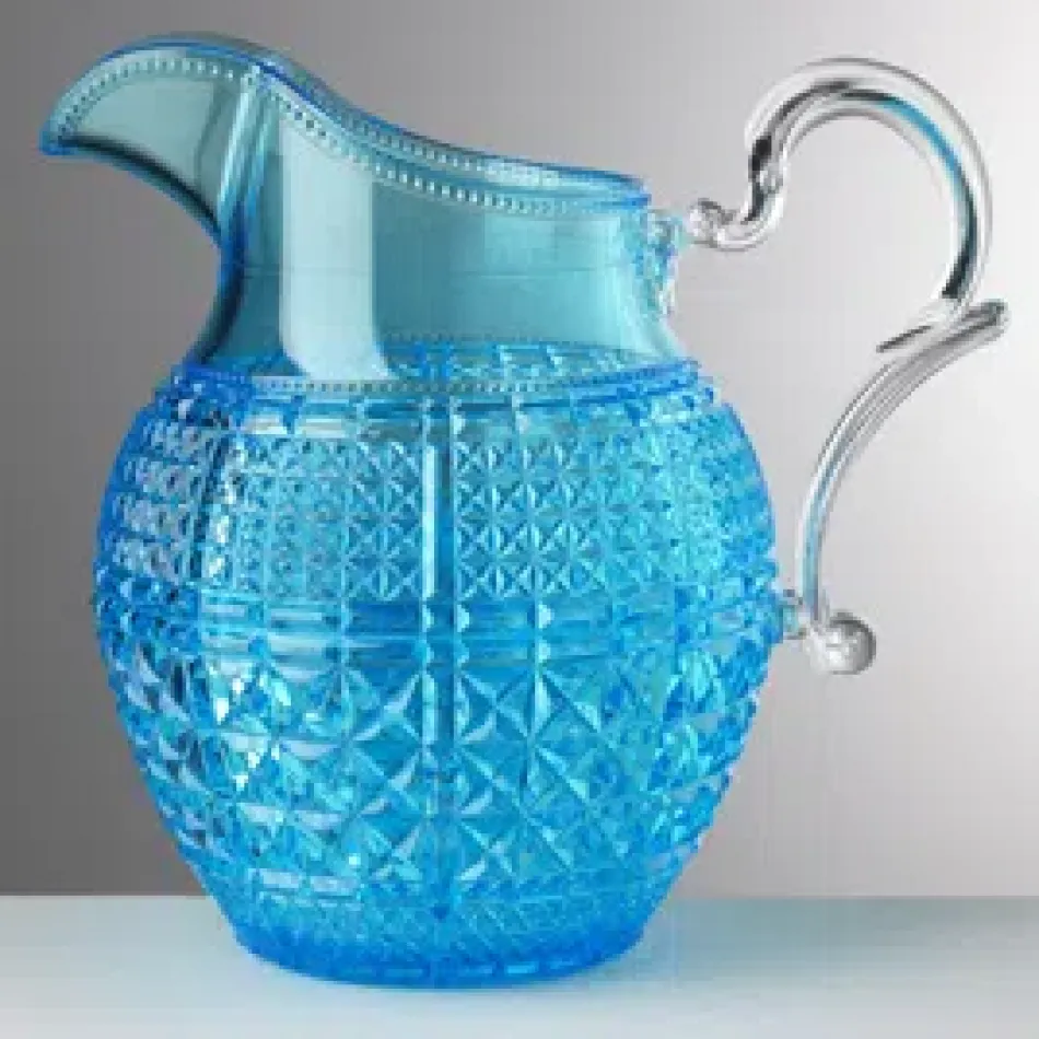 Halina Pitcher Turquoise H 8.7" x Diam 6.5", 54 oz