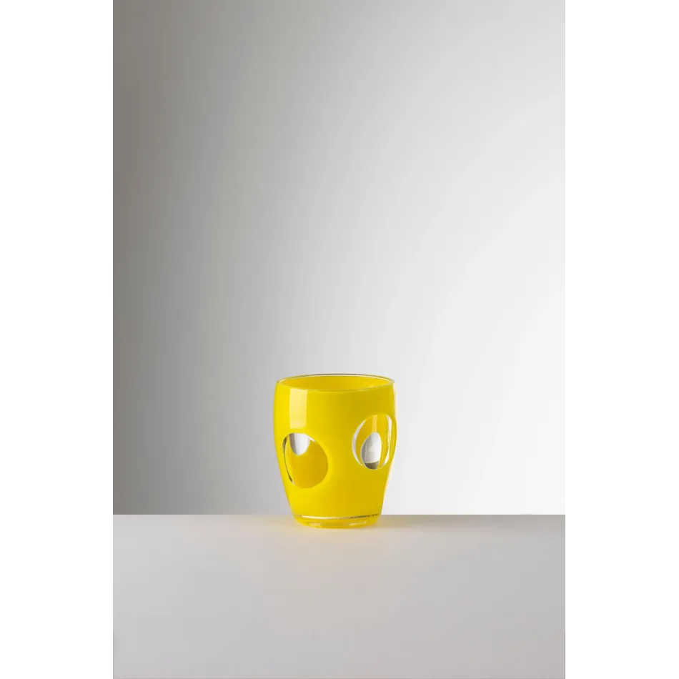 Fisheye Tumbler Yellow H 4.25" x Diam 3.5" - 13oz