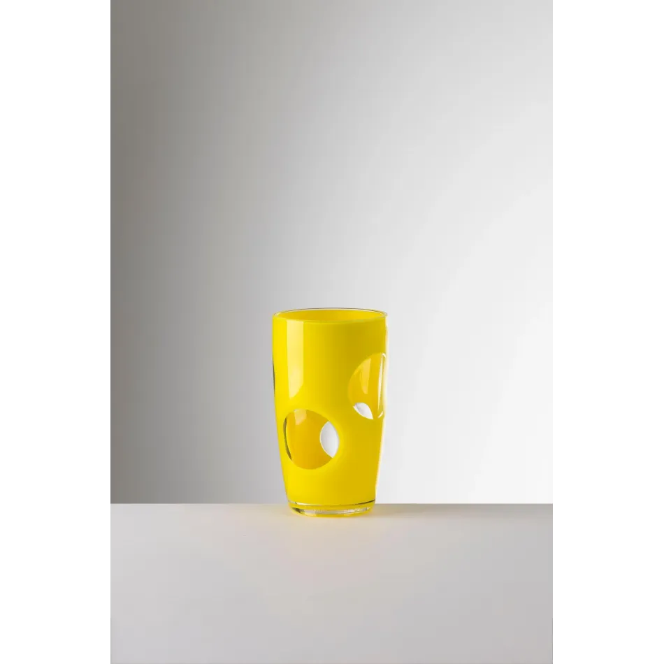 Fisheye Highball Yellow H 6" x Diam 3.5" - 20oz