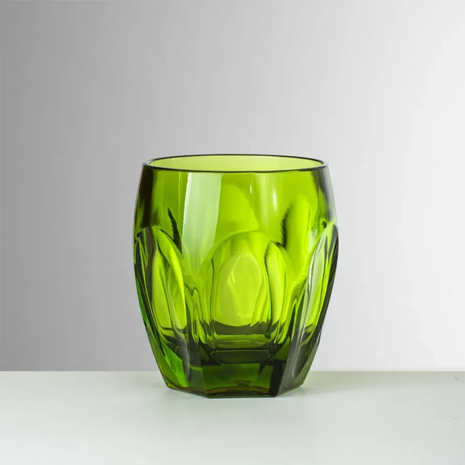 Novella Tumbler Green H 4" x Diam 3.5", 13.5 oz