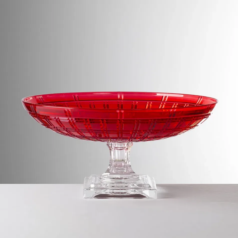 Susan Centerpiece Red H. 5" x Diam 12.25", 57 oz